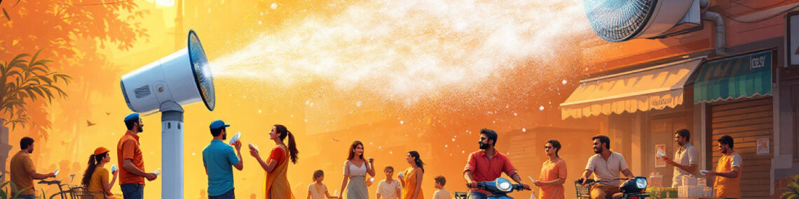 Beat the Indian Heat: Mist Fans Offer Affordable Cooling Relief