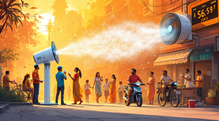 Beat the Indian Heat: Mist Fans Offer Affordable Cooling Relief