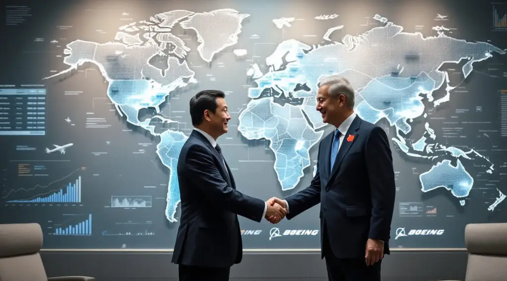 China's commerce minister meets with Boeing Global president