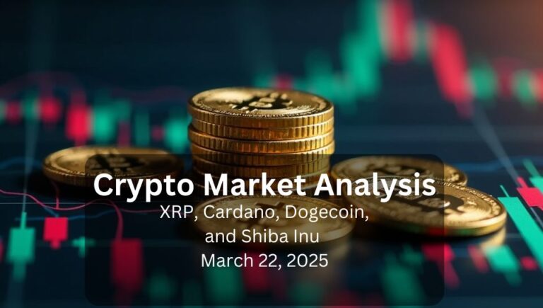 Crypto Market Analysis: XRP, Cardano, Dogecoin, and Shiba Inu (March 22, 2025)