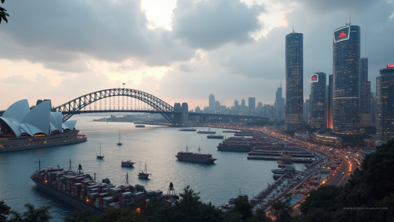 Australia's Economic Engine Slows Global Trade Winds Take Their Toll