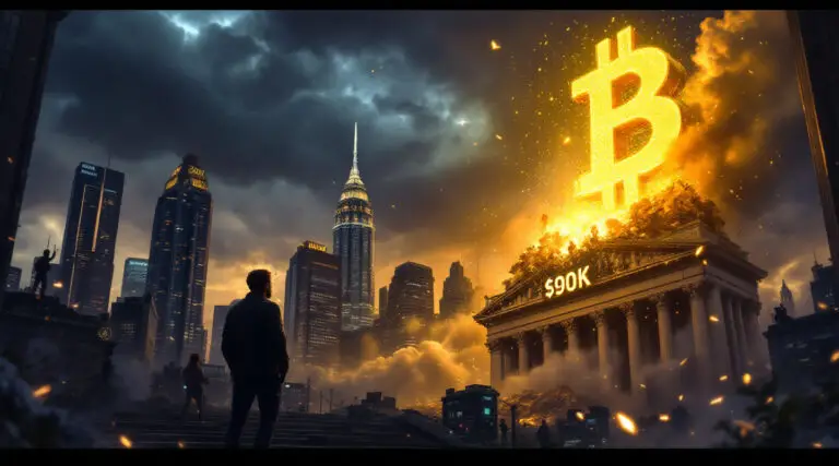 Bitcoin's Surge Towards $90K Comes Amidst the Collapse of Wall Street