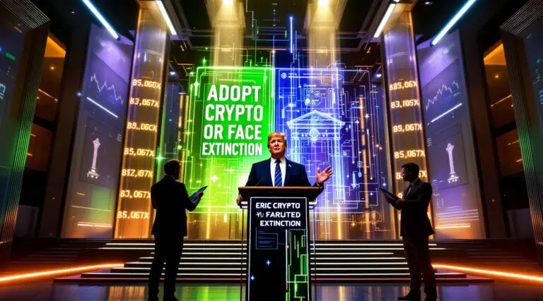 Eric Trump Warns Global Banks: Adopt Crypto or Face Extinction