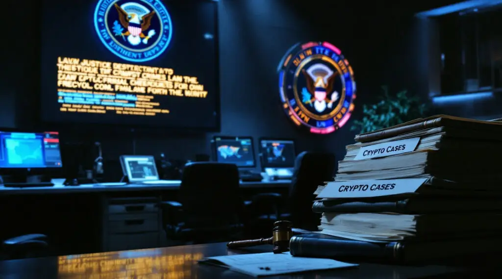 US Justice Department Abandons Crypto Crimes Unit Amid Policy Shift