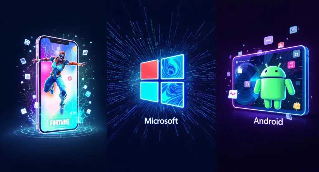 Fortnite Returns to iOS, Microsoft Embraces Open Source, and Android Eyes Smart Display Features