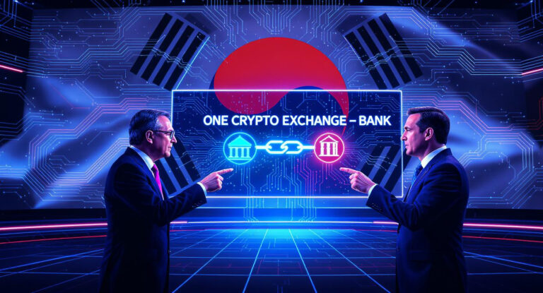 Presidential Candidates Clash Over South Korea’s ‘One Crypto Exchange–One Bank’ Rule