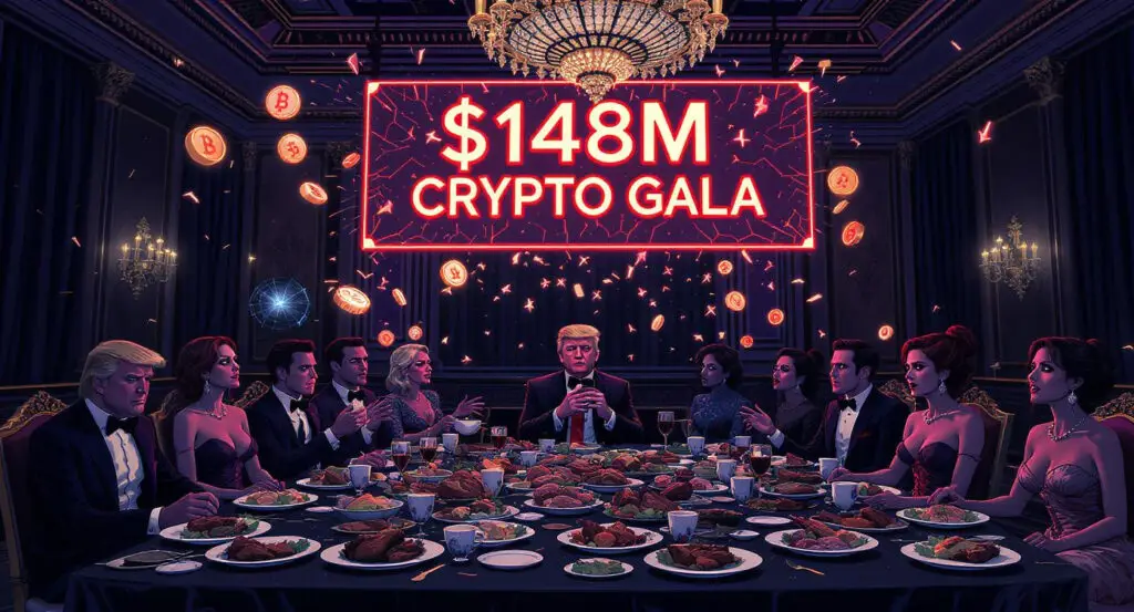 Trump’s $148M Crypto Gala Flops with Terrible Food and Token Tumbles