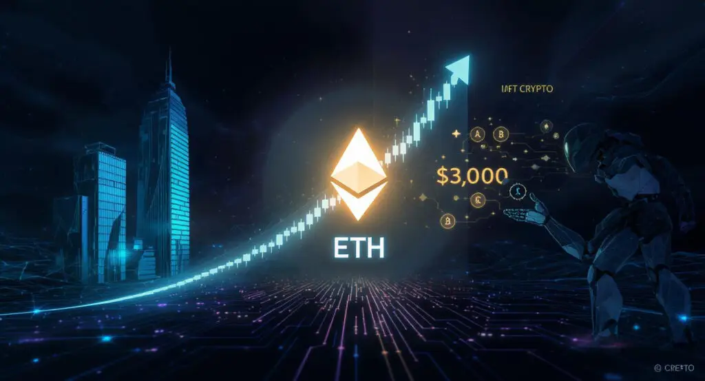 $3K ETH in Sight as Institutions Shift Focus, While AI Agents Look to Crypto for Coordination