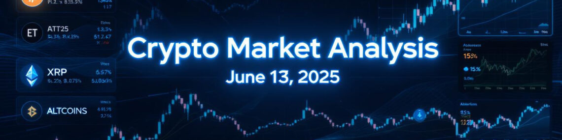 Crypto Market Analysis (June 13, 2025) BTC, ETH, XRP, ALTCOINS