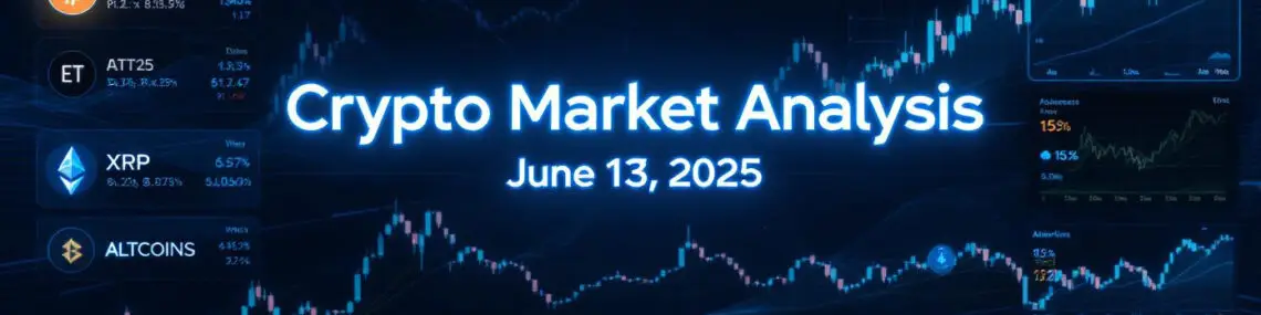 Crypto Market Analysis (June 13, 2025) BTC, ETH, XRP, ALTCOINS