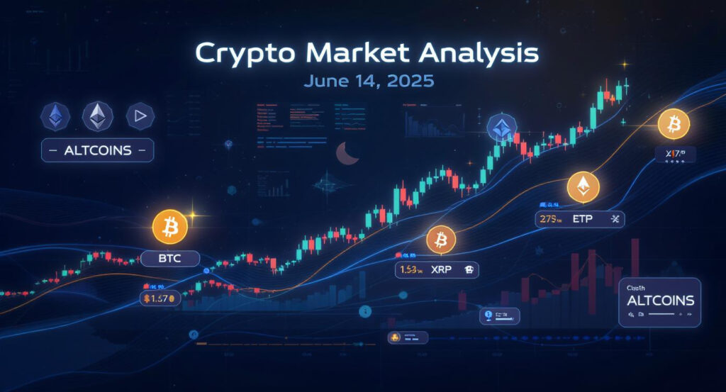 Crypto Market Analysis (June 14, 2025) BTC, ETH, XRP, ALTCOINS