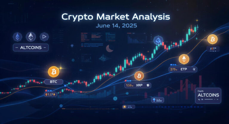 Crypto Market Analysis (June 14, 2025) BTC, ETH, XRP, ALTCOINS