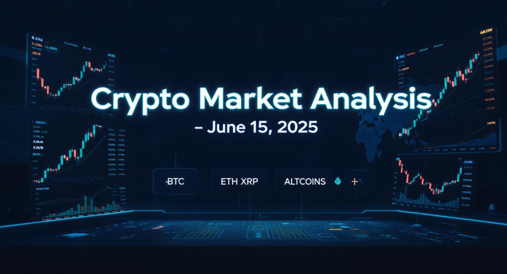Crypto Market Analysis (June 15, 2025) BTC, ETH, XRP, ALTCOINS