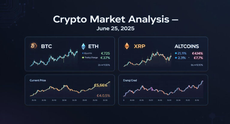 Crypto Market Analysis (June 25, 2025) BTC, ETH, XRP, ALTCOINS