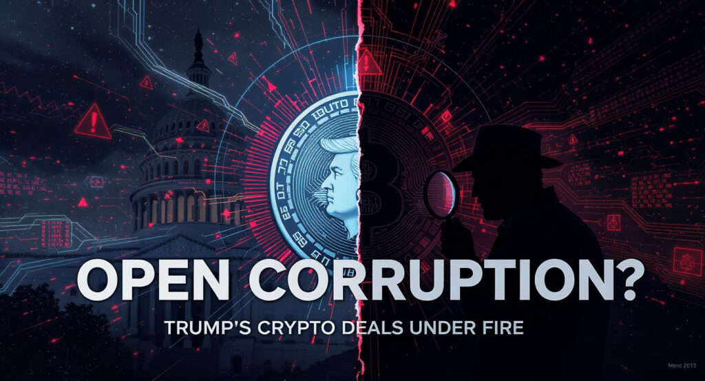 'Open Corruption' Trump's Crypto Deals Spark Outcry from Ethics Watchdogs