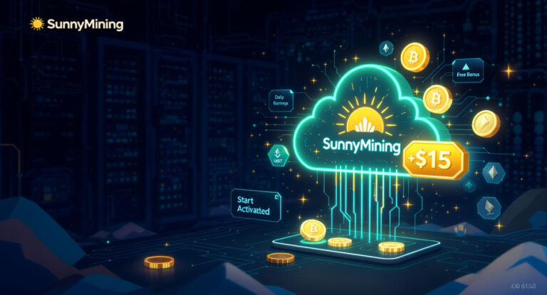 SunnyMining Unveils Accessible Cloud Mining $15 Bonus Ignites Daily Crypto Earnings