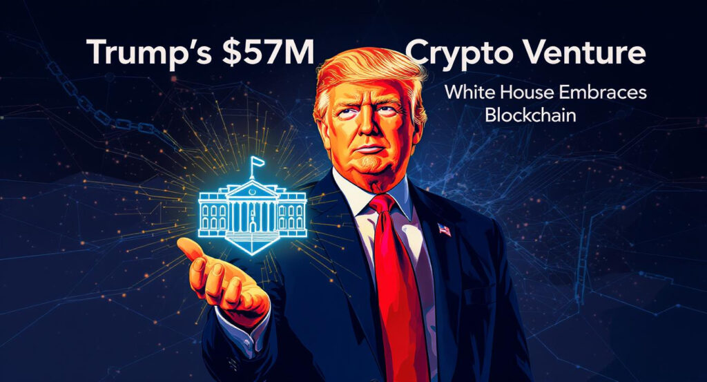 Trump Rakes In Over $57 Million from Crypto Venture as White House Embraces Blockchain