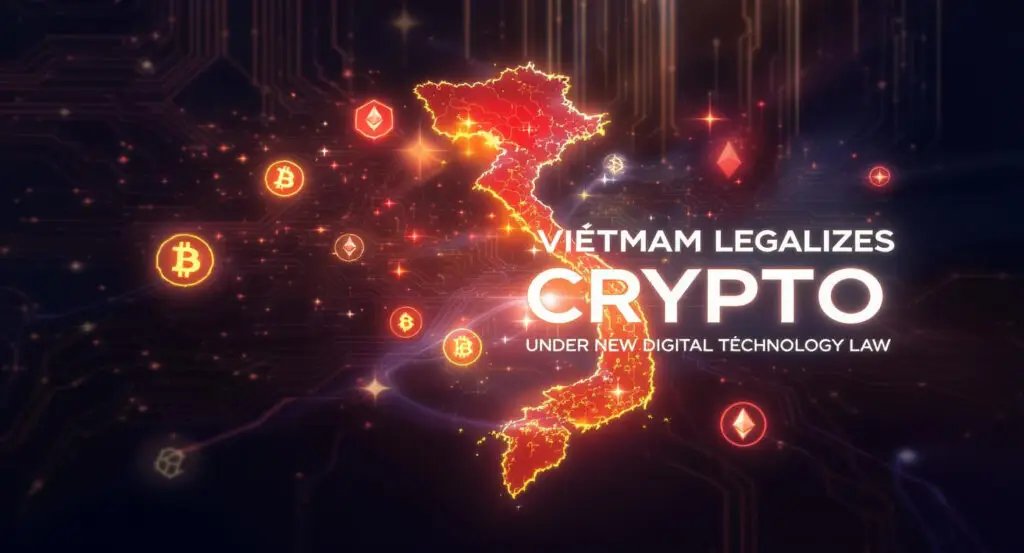 Vietnam Legalizes Crypto Under New Digital Technology Law