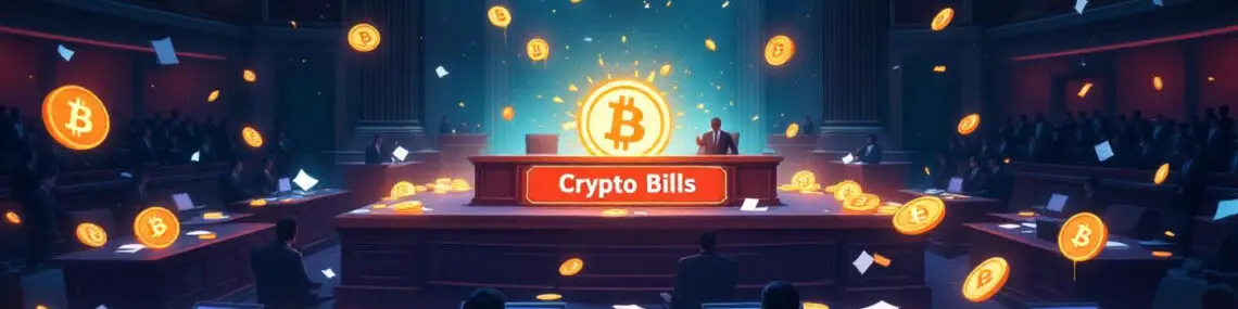 Bitcoin Dips as Crypto Bills Stall in U.S. House