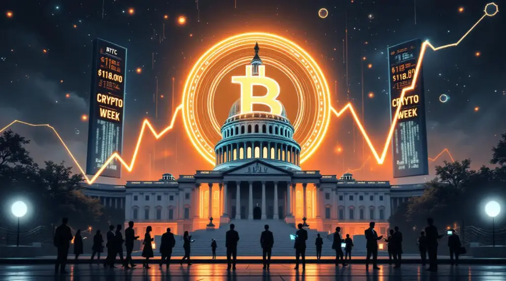 Bitcoin Hits $118K as US House Prepares for Landmark Crypto Week
