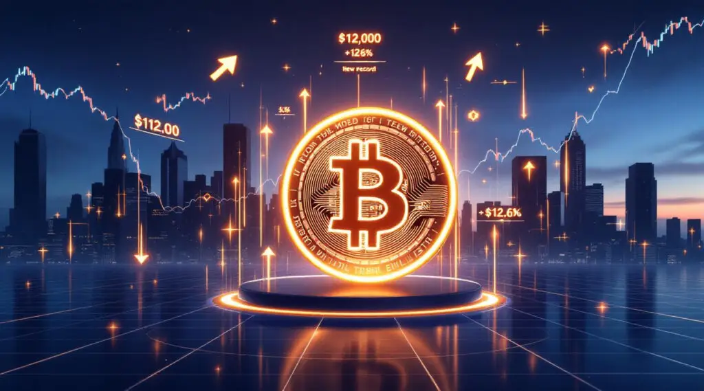 Bitcoin Rises to New Record Above $112,000 on Tech Rally