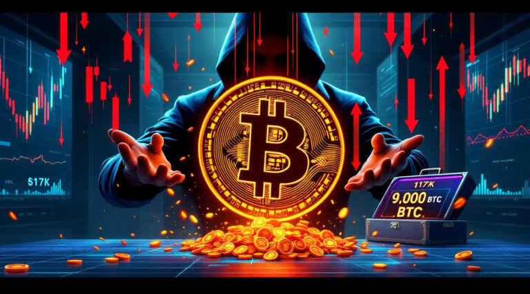 Bitcoin Slips Below $117K After Satoshi-Era Whale Offloads 9,000 BTC