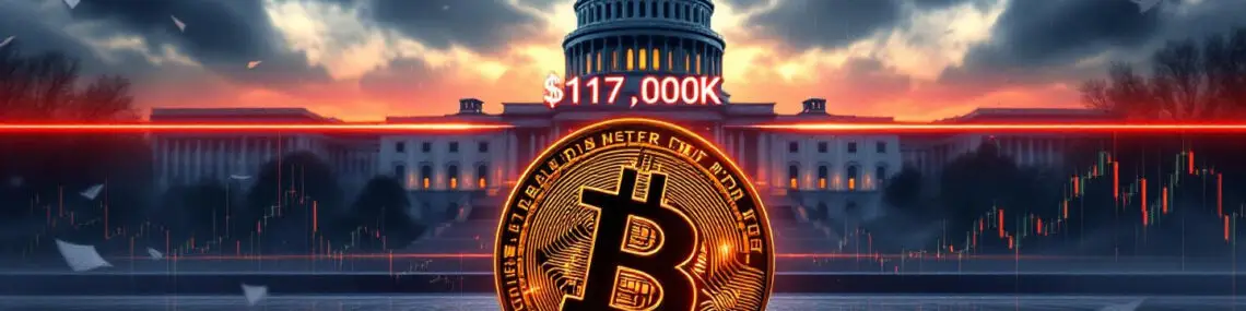 Bitcoin Slips Below $117K as Trump Crypto Bills Face Political Roadblock