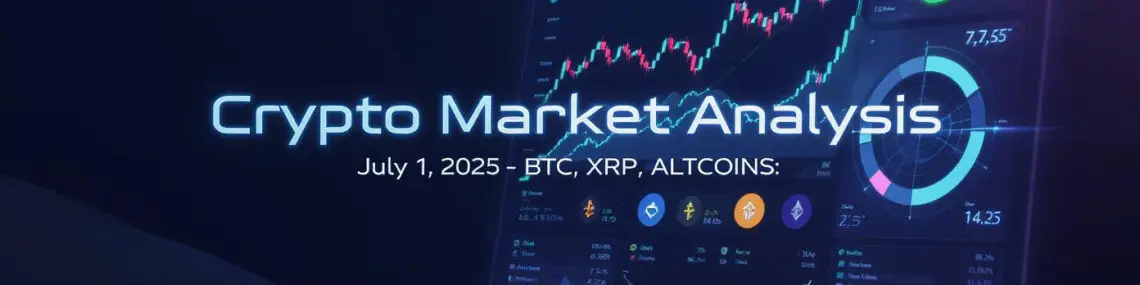 Crypto Market Analysis (July 1, 2025) BTC, ETH, XRP, ALTCOINS