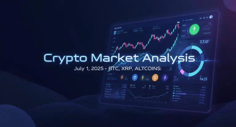 Crypto Market Analysis (July 1, 2025) BTC, ETH, XRP, ALTCOINS