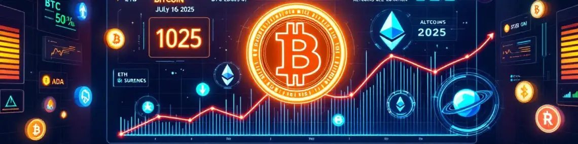 Crypto Market Analysis (July 16, 2025): BTC Edges Up, ETH Surges, Altcoins See Rotation