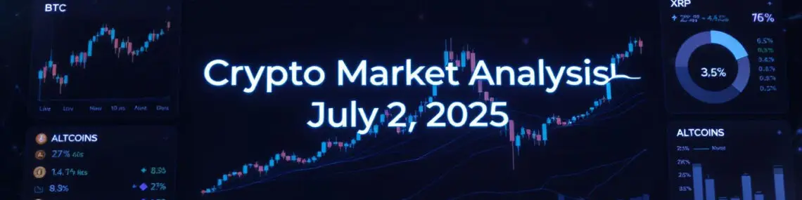 Crypto Market Analysis (July 2, 2025) BTC, ETH, XRP, ALTCOINS