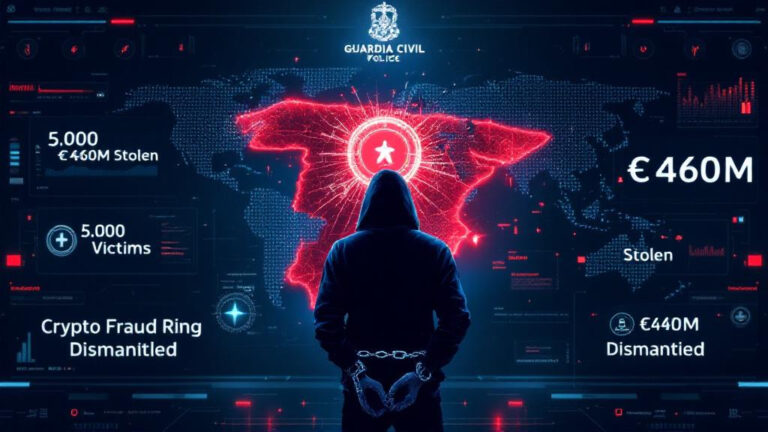 Global Crypto Fraud Ring Busted in Spain: €460M Stolen, 5,000 Victims