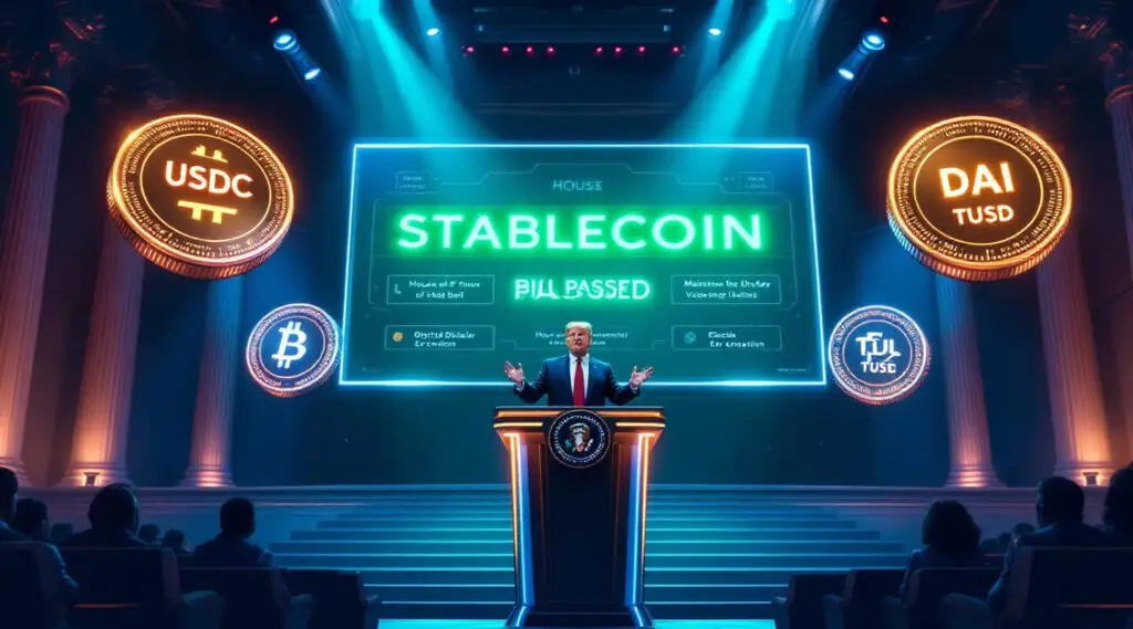 Trump Poised for Quick Crypto Win with House Stablecoin Vote