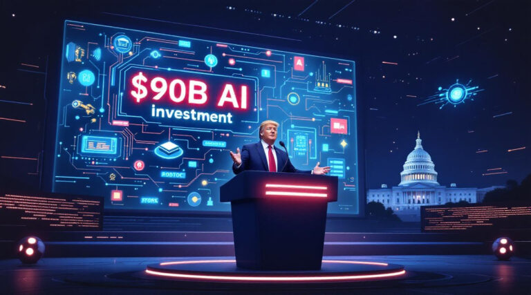 Trump Pushes $90B AI Investment to Cement U.S. Global Leadership