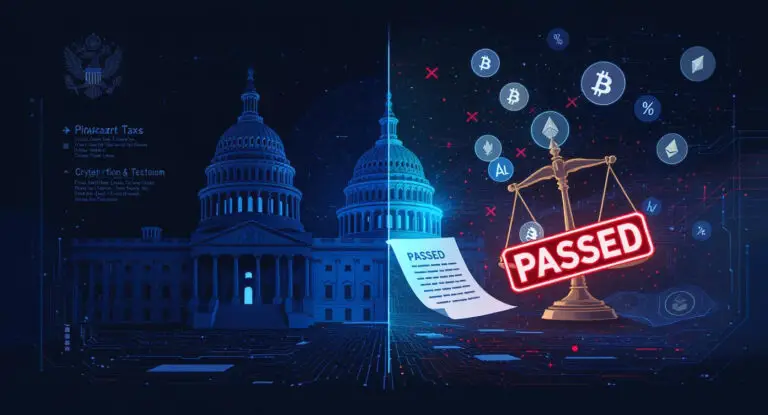 US Senate Bill Passes Without Key Crypto Tax Exemptions