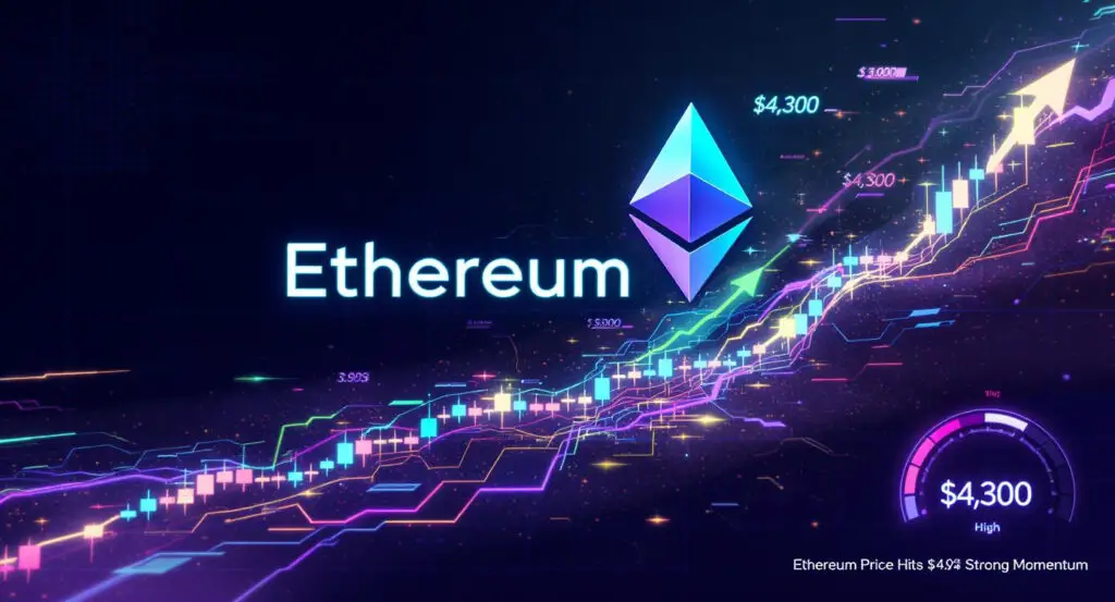 Ethereum Price Hits $4,300, Signalling Strong Market Momentum