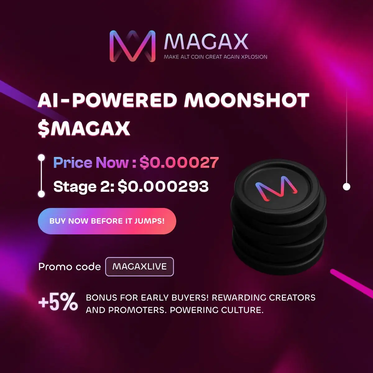 Moonshot Magax - Presale Token