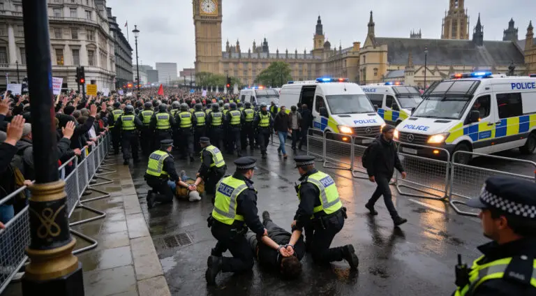UK Arrests Surge After Protest Against Palestine Ban
