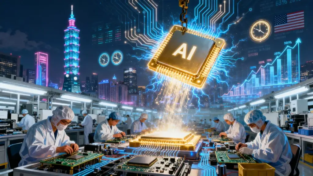AI Boom Fuels Taiwan's Electronics Sector, Driving Record July Overtime