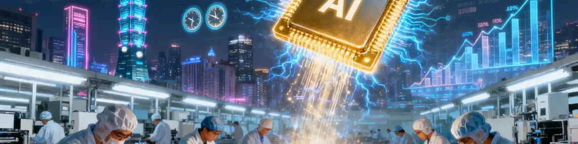 AI Boom Fuels Taiwan's Electronics Sector, Driving Record July Overtime