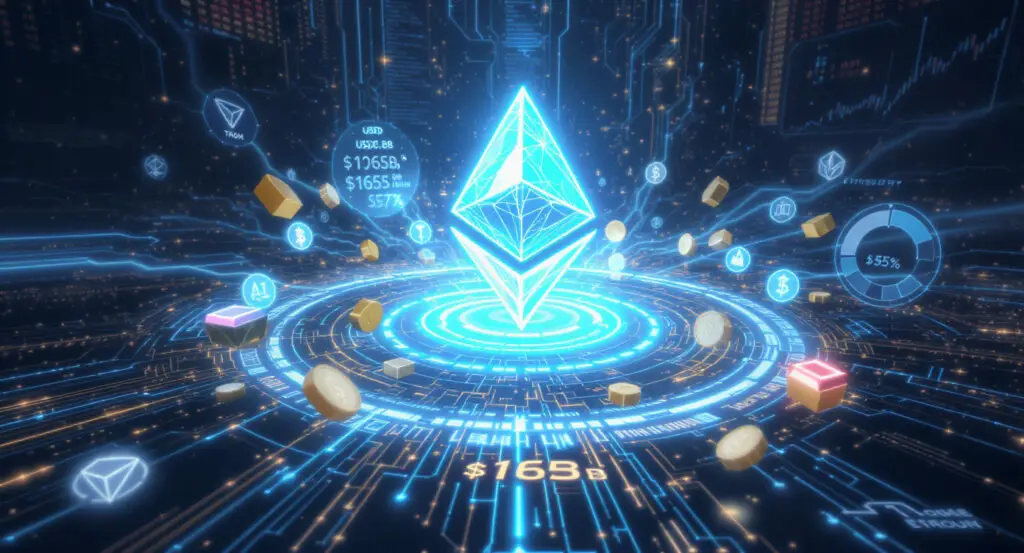 Ethereum Stablecoin Supply Hits $165B as Tokenization Boom Accelerates