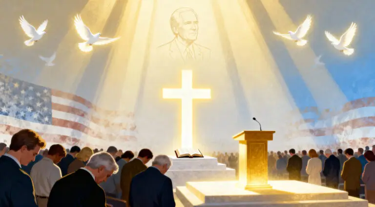 Evangelical Faith at Kirk’s Memorial Highlights Political Influence