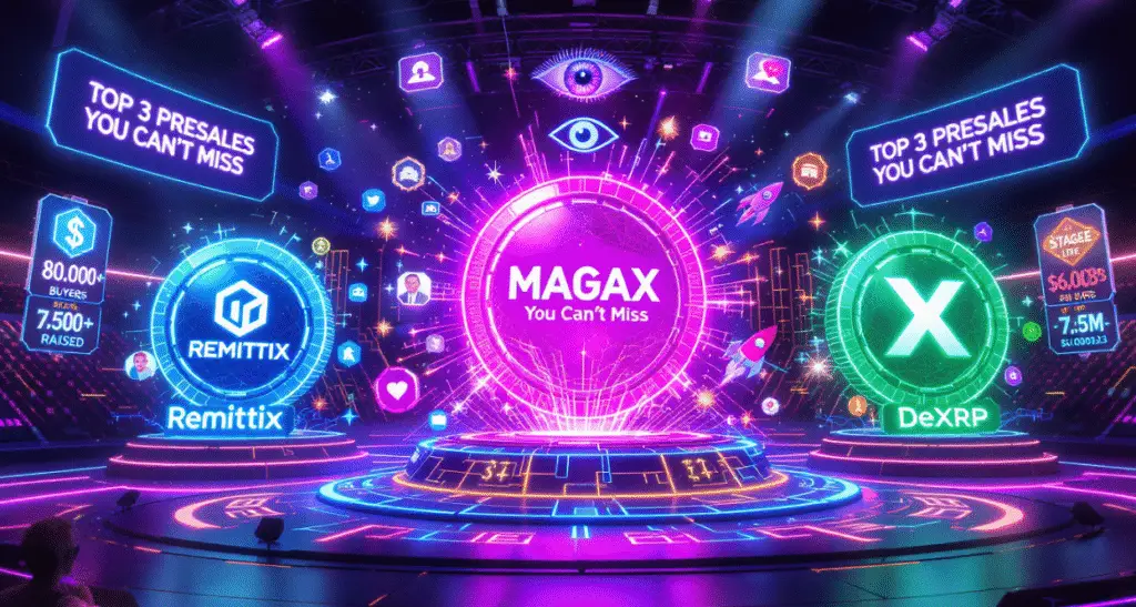 Top 3 Presales You Can’t Miss Now: Why MAGAX, Remittix & Newcomer X Are Turning Heads