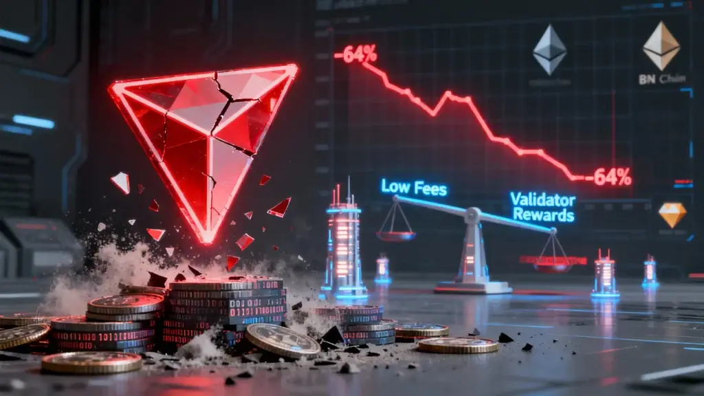 TRON Block Producers See 64% Revenue Plunge After Fee Cut