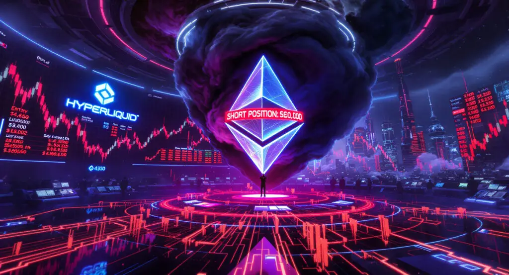 Trader Takes $62M Short Against Ethereum on Hyperliquid