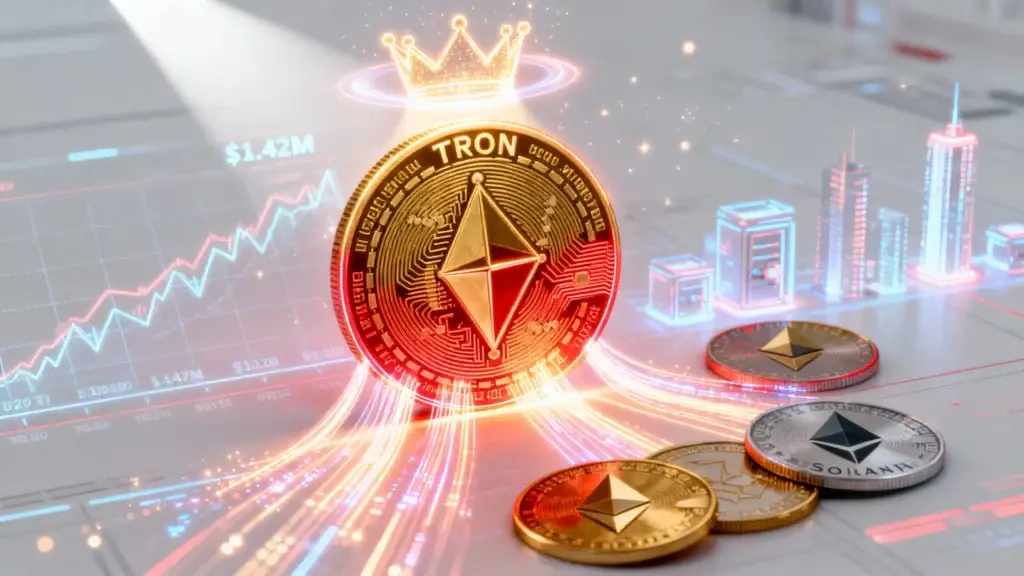 Tron Leads Blockchain Revenue, Surpassing All Other Blockchains