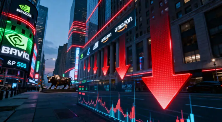 US Stocks Retreat From Record Highs as Tech Giants Slide on Valuation Concerns