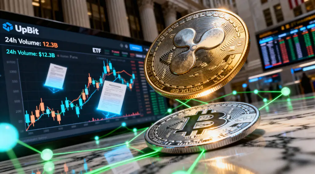 XRP Surpasses Bitcoin on Upbit as ETFs and Futures Fuel Historic Market Shift