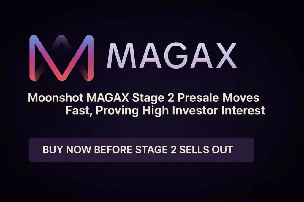 Moonshot MAGAX Stage 2 Presale Moves Fast, Proving High Investor Interest