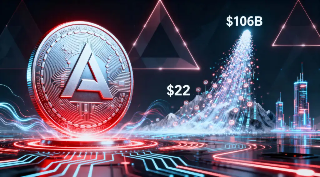 Avalanche Maintains $22 Support as Volume Surpasses $106B